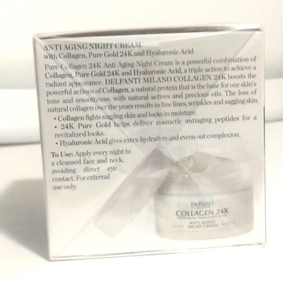 DELFANTI MILANO COLLAGEN 24K ANTI-AGING NIGHT CREAM SIZE 1.7oz. NWT - Picture 3 of 5